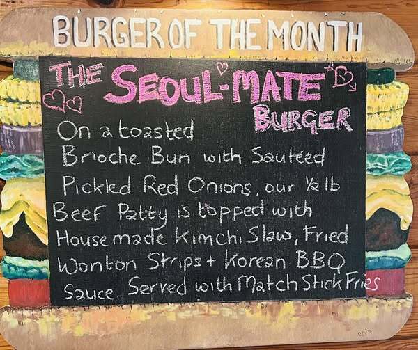 February burger of the month description 