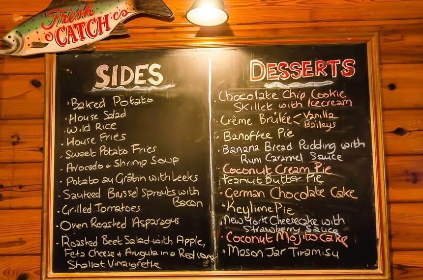 Sides & Deserts Menu